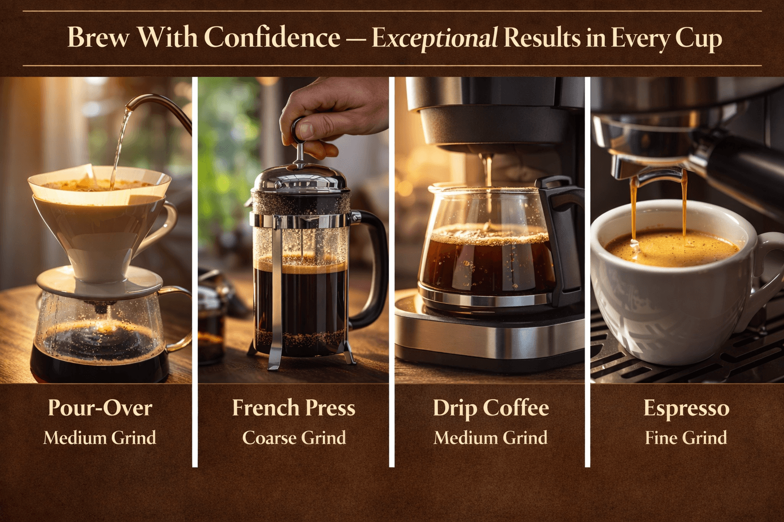 Brewing Guide: 4 Methods to Perfect Your Cup